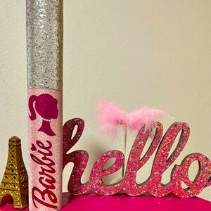 Huge 18" Barbie Lipgloss lip gloss storage container, cosmetics, vanity, decor